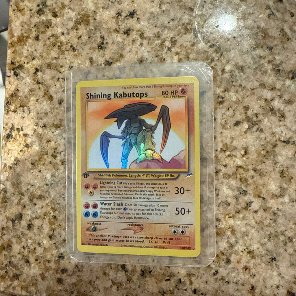 Pokemon TCG Shining Kabutops 108/105 Neo Destiny 1st Ed Holo Secret Rare